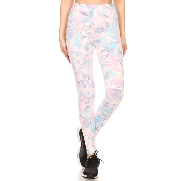 Tummy Control Geo Print Leggings Buttery Soft  - Picture 6 of 6